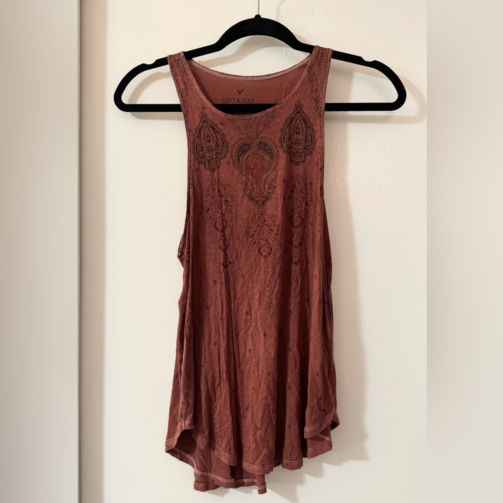 NWOT American Eagle Soft and Sexy Rust Orange Tank Women's Small